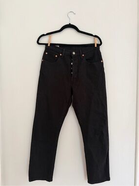 Levi's Women's Straight Black Button-Fly Jeans